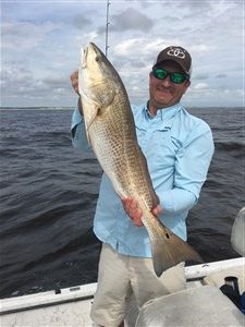 Bull redfish released during North Myrtle Beach fishing trip