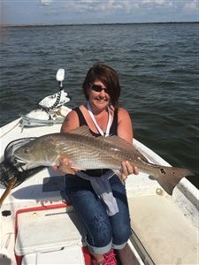 Trophy red drum near Little River Inlet